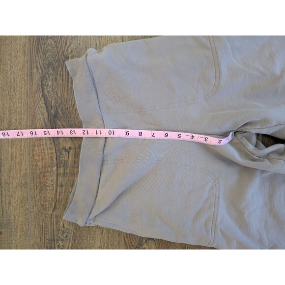 Tibi Calder Sweatpants Long Cement Gray Balloon Tapered Leg Barrel - Picture 6 of 10